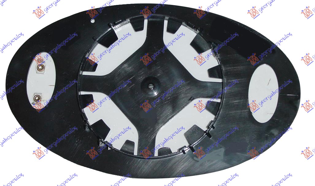STAKLO RETROVIZORA (L=D) (KONVEKSNO)