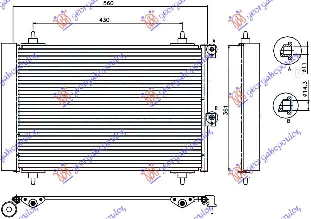 HLADNJAK KLIME 1.6 HDi (52x36x17)