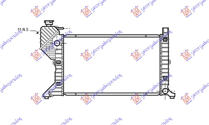 HLADNJAK MOTORA - 00 MANUAL +A/C (68x40)