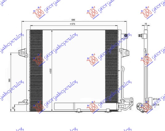 HLADNJAK KLIME (58.7x52.8x18) AUTOMATIK