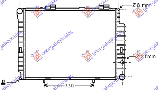 HLADNJAK MOTORA 2.4 - 3.2BZ - 2.0 - 2.5D +/ - AC (64x49