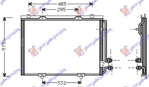 HLADNJAK KLIME SVI MODELI BENZIN/DIZEL 57x48x2.0