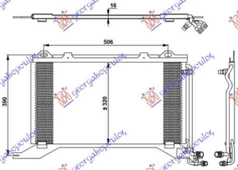 HLADNJAK KLIME 2.0COMPR - 2.0 - 2.2CDI (57x32