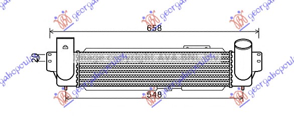 HLADNJAK INTERKULERA 2.5 CRDi (450x100x90) -06