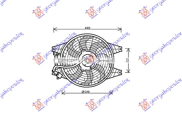 VENTILATOR KOMPLET (BENZIN/DIZEL)