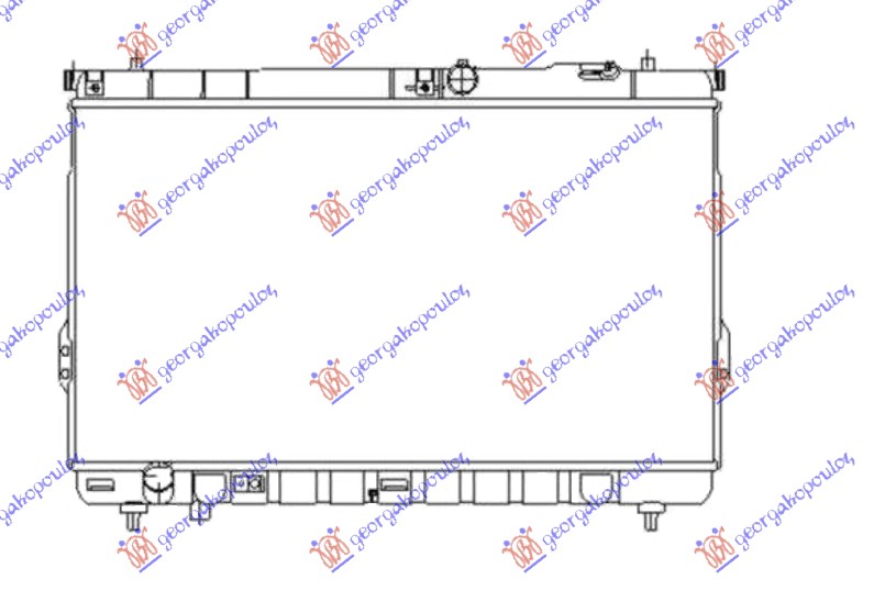 HLADNJAK MOTORA 2.0 CRDI (MAN) (+/-AC) (72.6x40.3) CEV 8mm