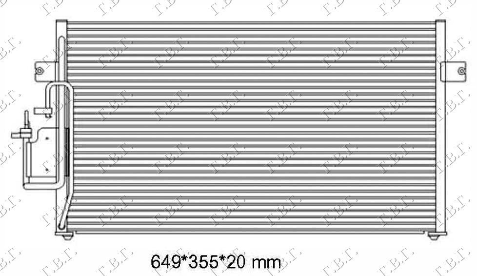 HLADNJAK KLIME BENZIN - DIZEL (60.5x35)