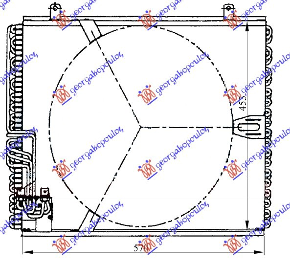 HLADNJAK KLIME BENZIN/DIZEL (57x45.3x3.0)