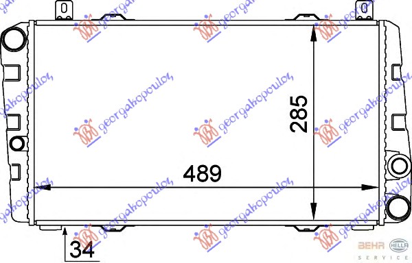 HLADNJAK MOTORA 1.3 (+AC) (49x28.5)