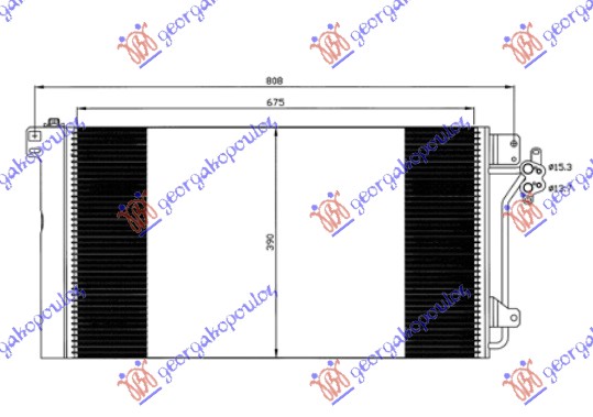 HLADNJAK KLIME BENZIN/DIZEL (68x39x1.6)