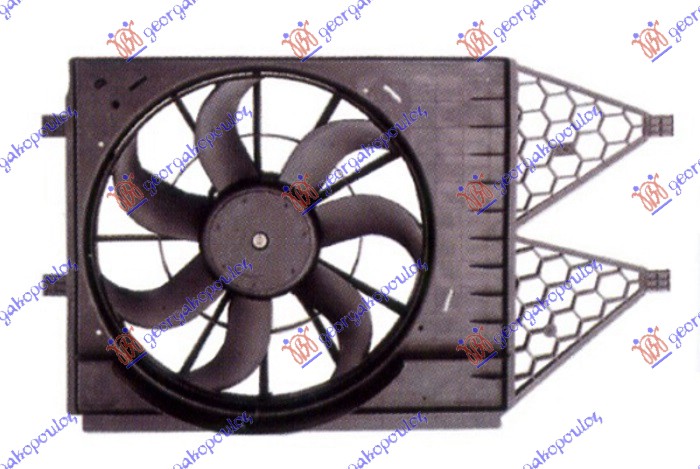 VENTILATOR KOMPLET 1.2 - 1.4TSI/1.2 - 1.9TDi