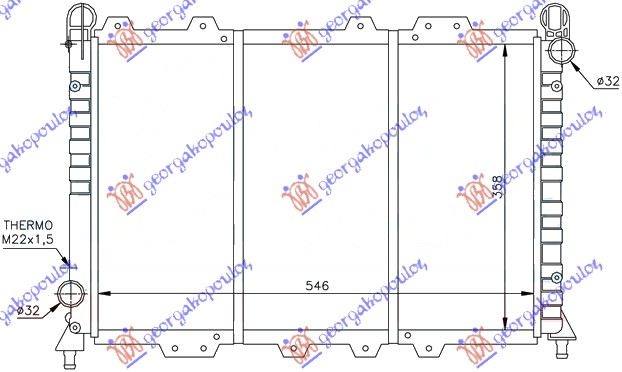 HLADNJAK MOTORA 1.3/1.6 BOXER (55x36)