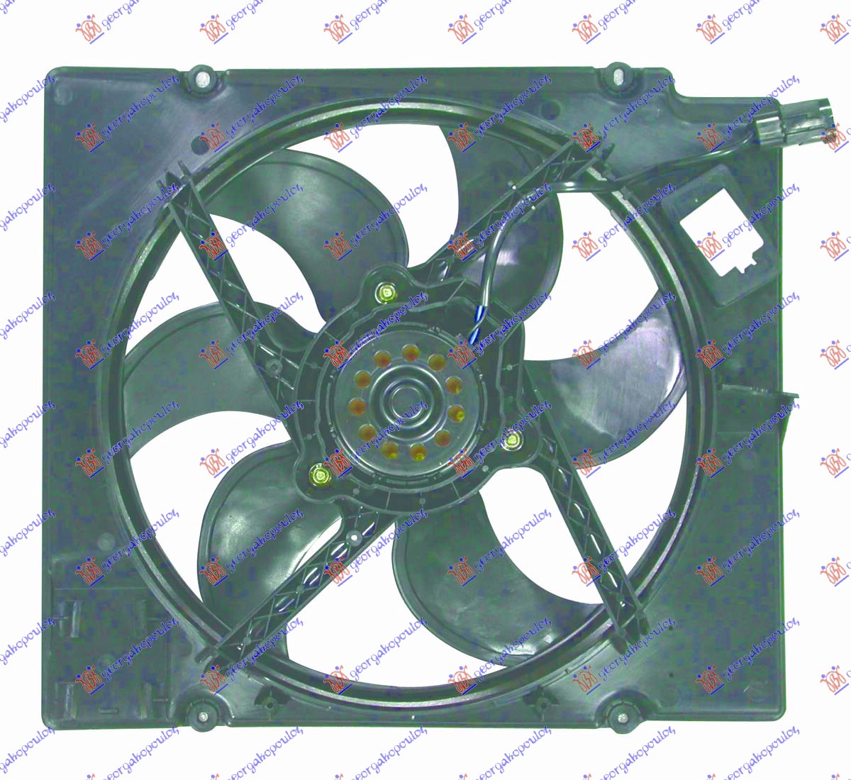 VENTILATOR HLADNJAKA KOMPLET (1.4/1.6 BENZIN) (+AC)