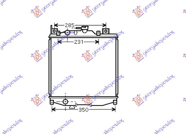 HLADNJAK MOTORA 1.0i 16V (35x36) (KOYO)