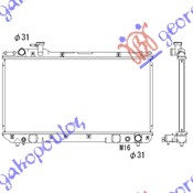 HLADNJAK MOTORA 2.0i16V+/ - AC (35x69.8)