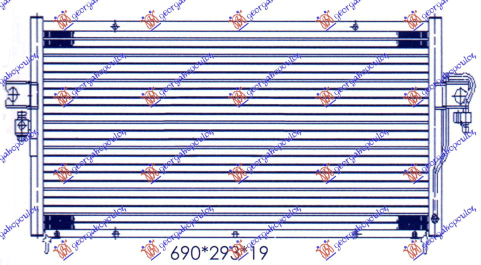 HLADNJAK KLIME ZA SVE MODELE (64.5x27) (07/12mm)