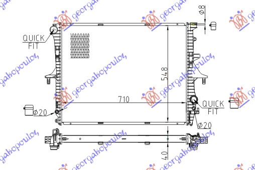 HLADNJAK SVI MODELI BENZIN - DIZEL M/A +/ - AC (71x55