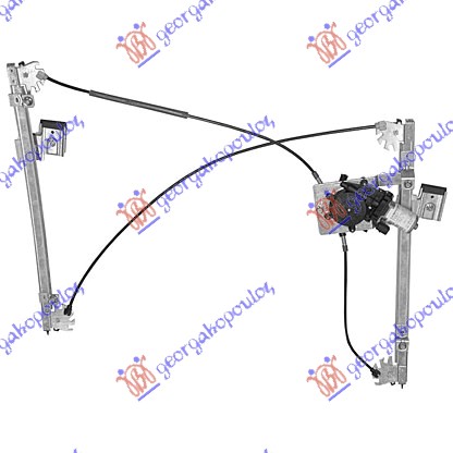 PODIZAC PREDNJEG PROZORA ELEKTRICNI 3 VRATA (A KVALITET)