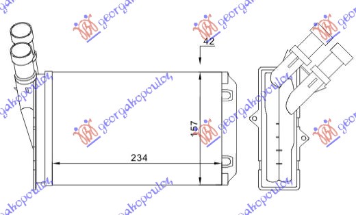 GREJAC KABINE (M) +/ - AC (234x157) VALEO