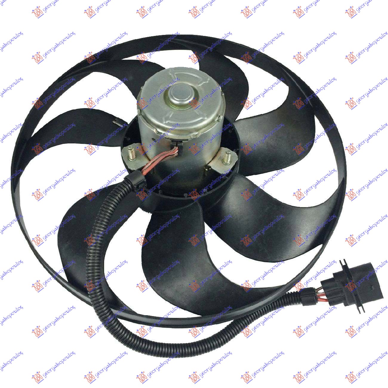 VENTILATOR HLADNJAKA (MOTOR+ELISA) (345mm) (250/60w) (7 PERAJA) (3 PIN)