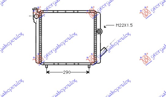 HLADNJAK MOTORA 1.6 DIZEL (39x39)