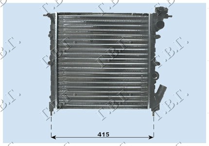 HLADNJAK MOTORA 1.1CC ( - A/C) (35x35)OTVOREN.SISTE