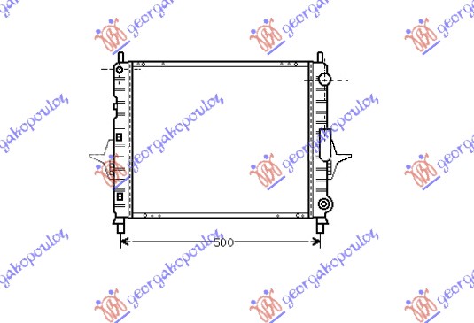 HLADNJAK MOTORA 1.2i M/A +A/C (43x39.5)