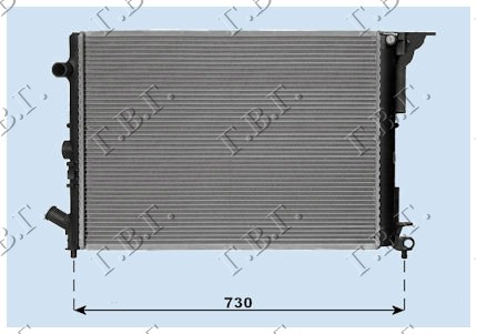 HLADNJAK MOTORA BENZIN (+AC) (39x39.5x1.9)