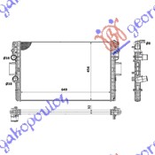 HLADNJAK MOTORA 3.0 T.D (+/-AC) (65x45x32)