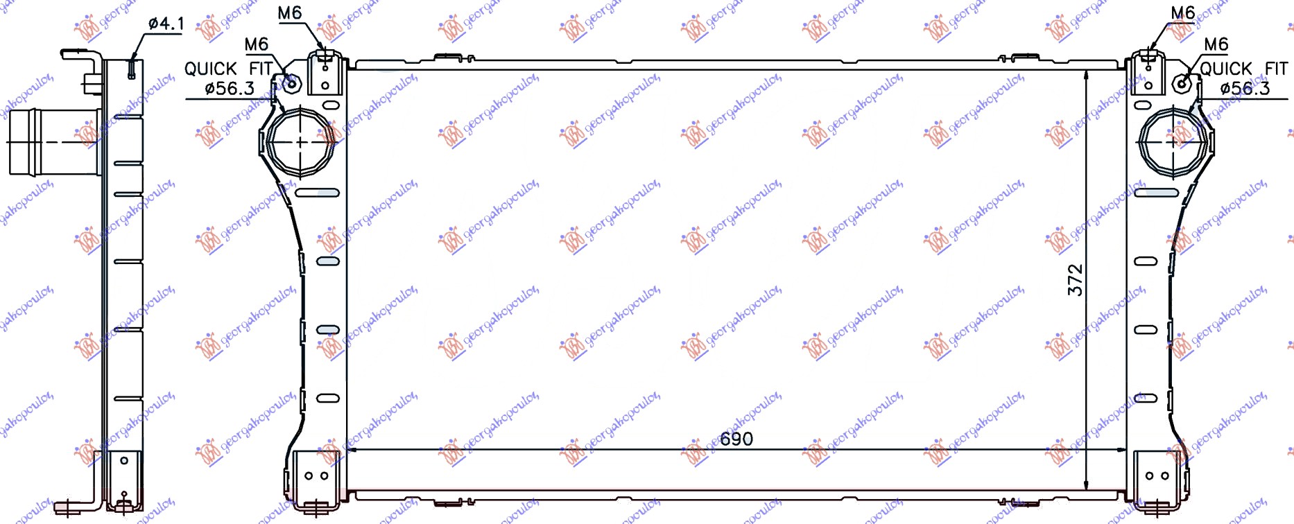 HLADNJAK INTERKULERA 2.0 - 2.2 D4D - 09