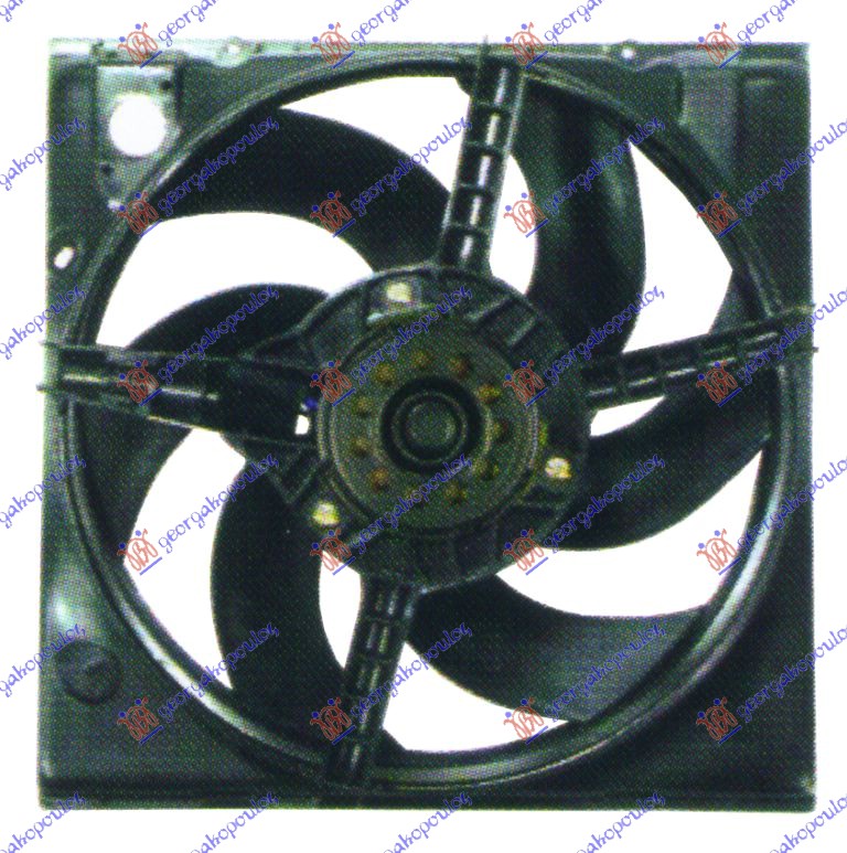 VENTILATOR KOMPLET (38cm) +A/C BENZIN - DIZEL