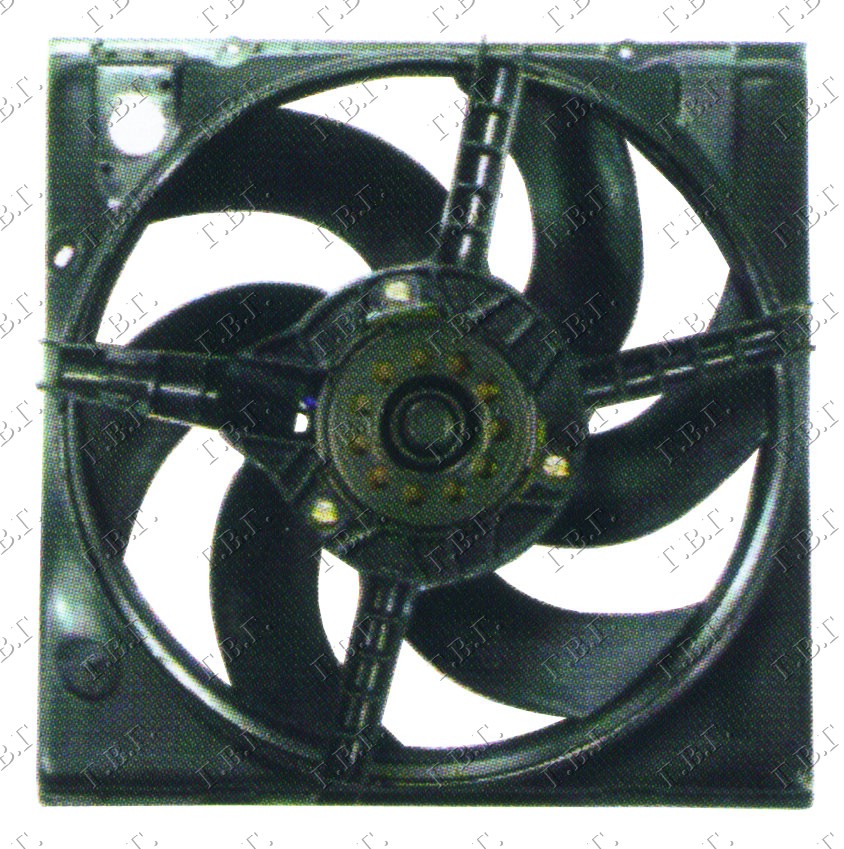 VENTILATOR KOMPLET (38cm) +A/C BENZIN - DIZEL