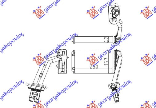 GREJAC KABINE (M) (260x157x42)VALEO TIP