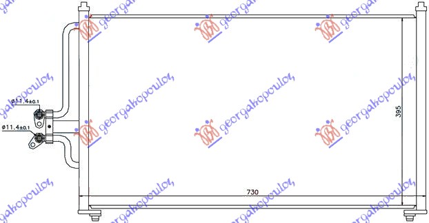 HLADNJAK KLIME 2.0 - 2.3i16 - 3.0i24V (70x43) - 04