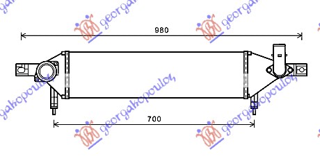 HLADNJAK INTERKULERA 1.6 DCi (610x160x64) R9M