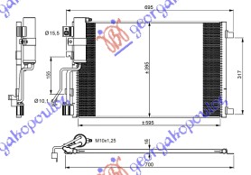 HLADNJAK KLIME 1.5 DCi (61x39)