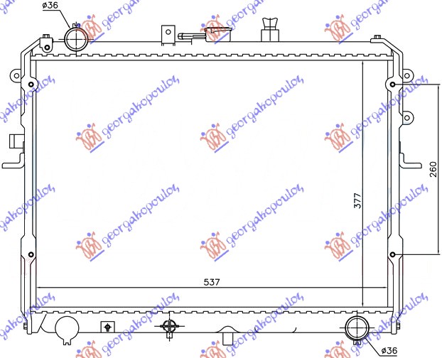 HLADNJAK MOTORA 2.200 DIZEL (34.8x56.9x32)