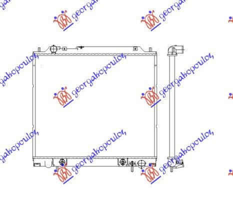 HLADNJAK MOTORA 2.4 BENZIN / 2.5 T.D. (50x59.5x27)