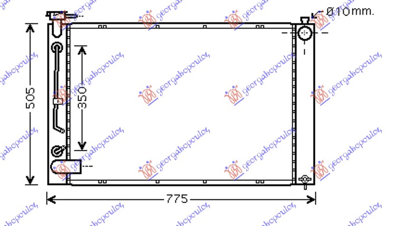 HLADNJAK (RX300) 3.0i 24V (67x49x22) M/A