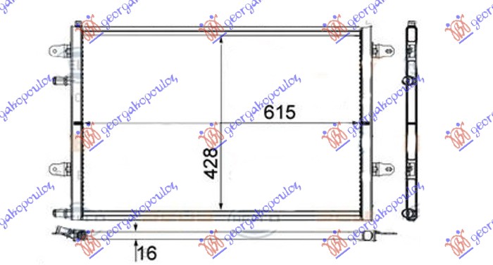 HLADNJAK 3.0 TDi (67.5x44.5x32) AUTOMA (10MM)