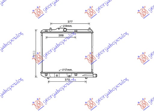 HLADNJAK MOTORA 1.3 CDTi (Z13DTJ/D13A) (37.5x47.5x2.6)