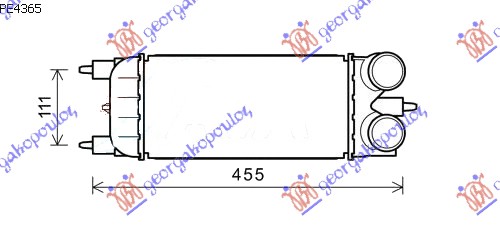 HLADNJAK INTERCOOL.1.6HDi (10 - ) (300x150x80)