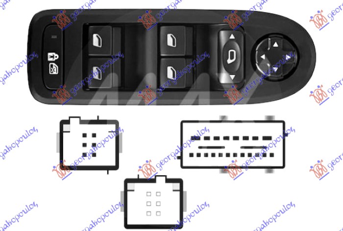 PREKIDAC U PREDNJIM VRATIMA (4 TASTERA) (26 PIN)