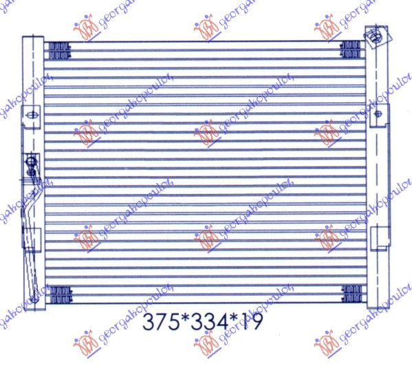 HLADNJAK KLIME BENZIN (33x33x2.5) 92-93