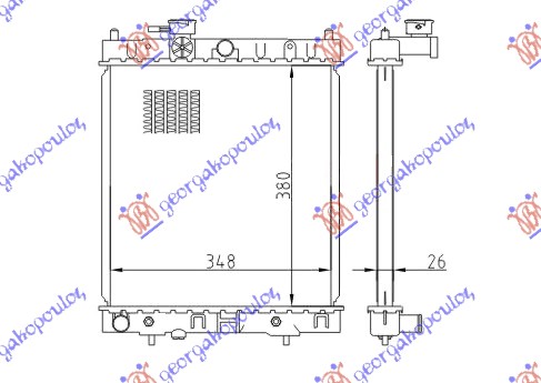 HLADNJAK MOTORA 1.0 - 1.316V (38x36)AUTOMATIK