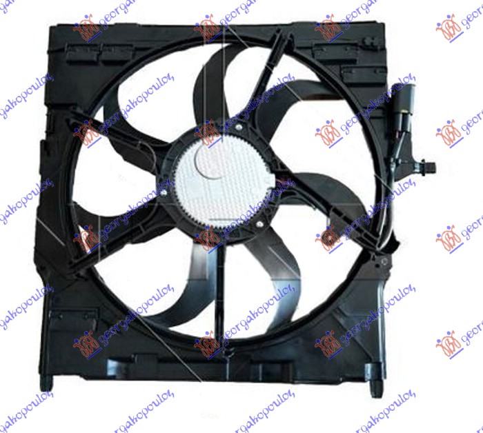 VENTILATOR KOMPLET (3.0-4.8 BENZIN) (520mm) (600W) (3 PIN)