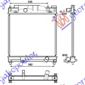 HLADNJAK MOTORA 1.0 - 1.3 BENZIN (37x40)