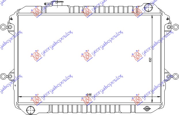 HLADNJAK MOTORA 2.6 BENZIN (40x64.5x30)