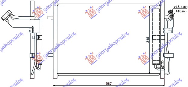 HLADNJAK KLIME 1.6 DIZEL (525x360x12)