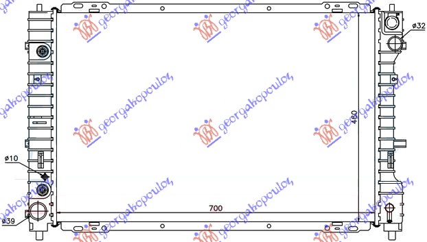 HLADNJAK MOTORA 3.0 i 24V (MAN/AUTO) (69.7x46.7)